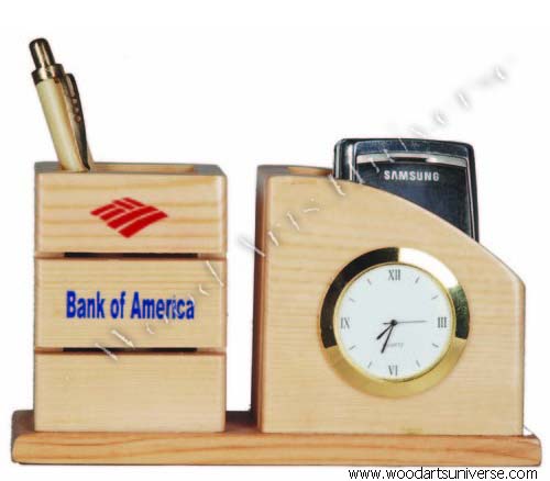 Elegant Wooden Desktop Organizer WAUWOOD105